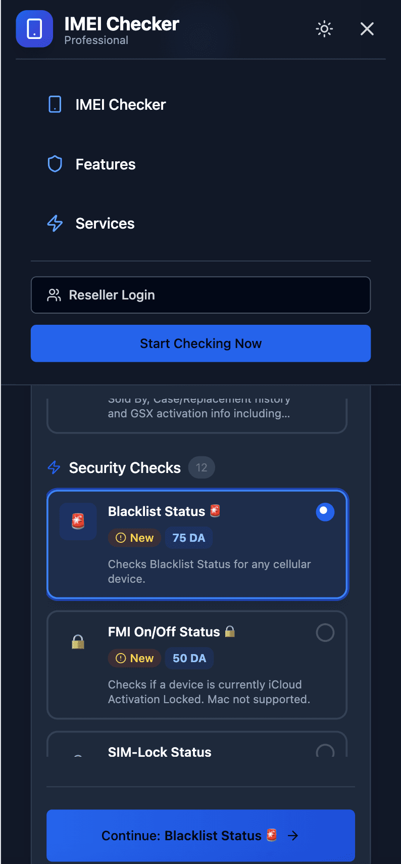 IMEI Checker - Enterprise Verification Tool - Screenshot 2